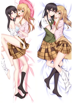 

Japanese Anime Citrus Aihara Yuzu Aihara Mei sexy girl Hugging Body throw Pillow Cover Dakimakura body Decorative Pillow case