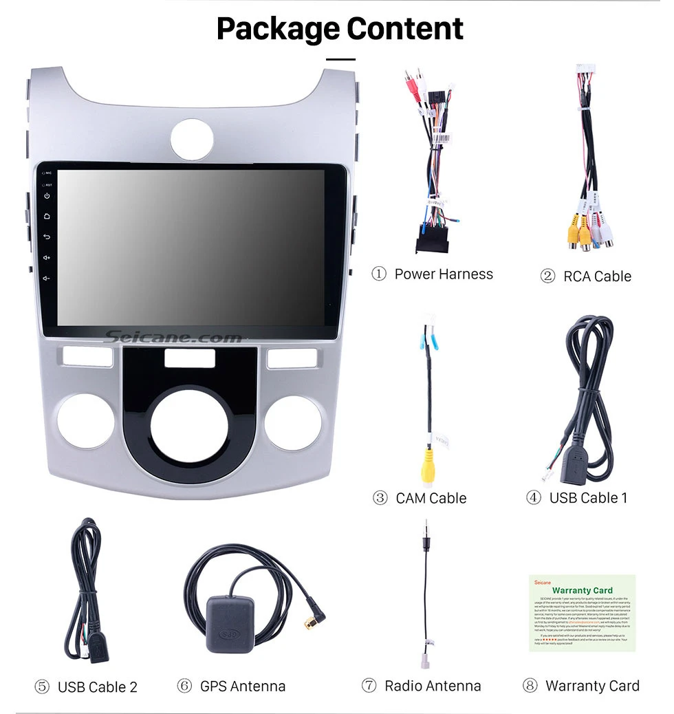 Perfect Seicane 9"Android 8.1 2DIN Car GPS Navi Radio Player for 2008-2012 KIA Forte MT support USB 1080P DAB+ DVR wifi-OBD2 Camera TPMS 19 Perfect Seicane 9"Android 8.1 2DIN Car GPS Navi Radio Player for 2008-2012 KIA Forte MT support USB 1080P DAB+ DVR wifi-OBD2 Camera TPMS 19