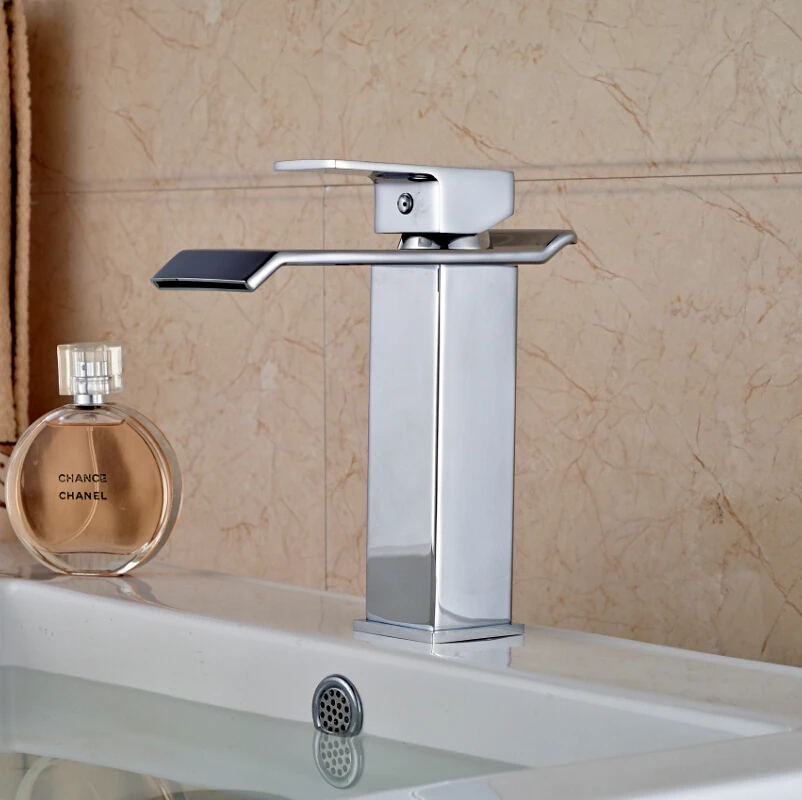 Promotion Waterfall Brass Basin Vessel Sink Mixer ...