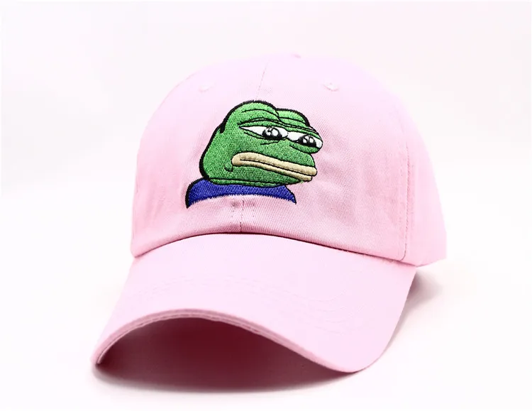 New Pink Black Sad Frog Pepe Feels Bad 