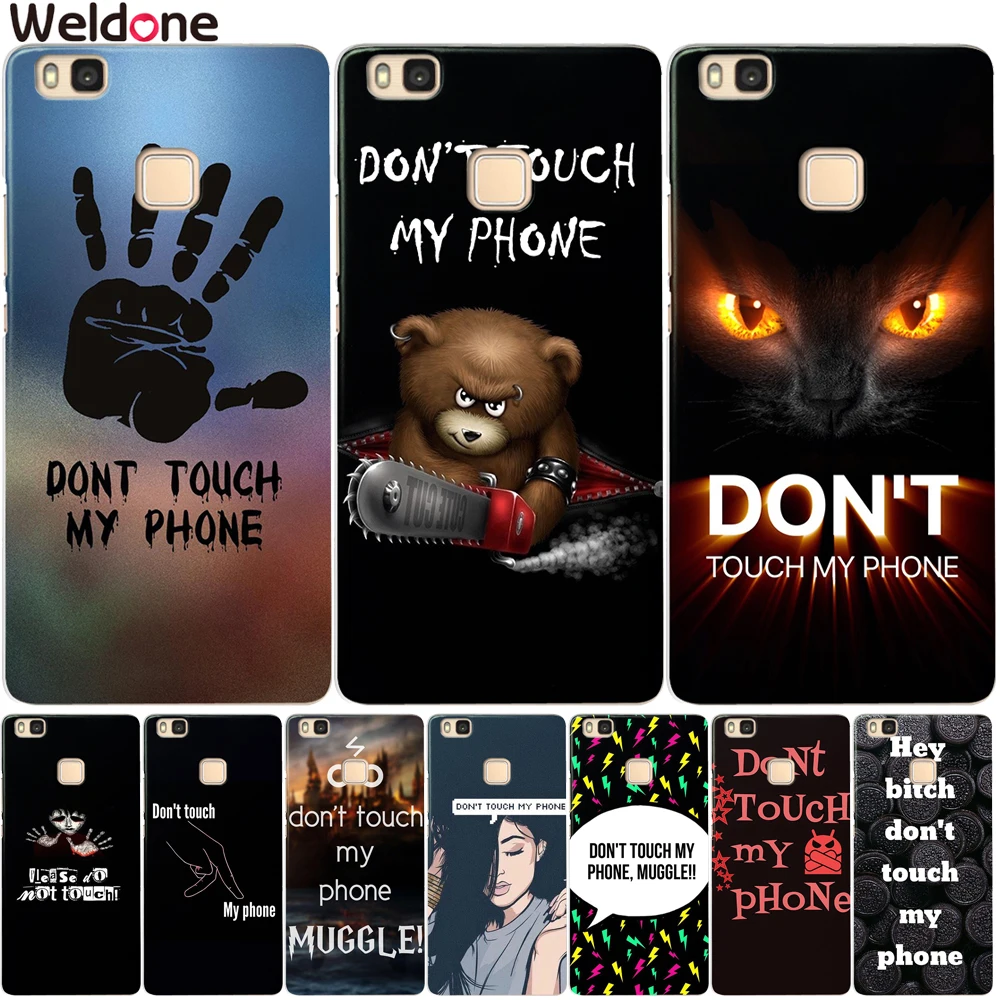 Funny Don't touch мой чехол для телефона Huawei Nova 2 plus Mate 9 10 Lite Pro Y5 2017 Y6 II Y7 Силиконовые