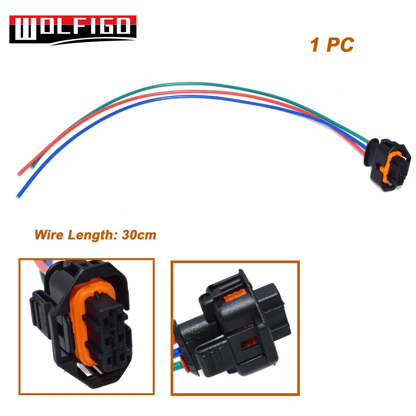 WOLFIGO коллектор абсолютного давления карта сенсор w/или w/o жгуты проводов Пигтейл Разъем 12591290 2133842 для Chevrolet 55573248 - Цвет: 1 PC wire