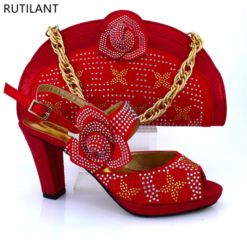 Nieuwste Ontwerp Dames Italiaanse Schoenen en Tas Set Versierd met Strass Vrouw Italiaanse Schoenen en Tassen Set In Vrouwen Schoenen tassen Nieuwste Ontwerp Dames Italiaanse Schoenen en Tas Set Versierd met Strass Vrouw Italiaanse Schoenen en Tassen Set In Vrouwen Schoenen tassen