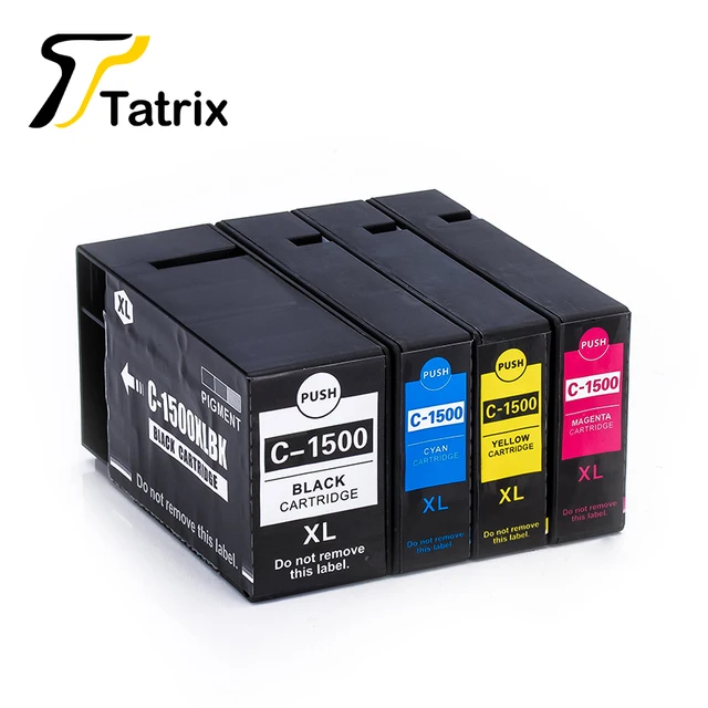 Full Set 4 Color for PGI 1500XL Pigment Ink Cartridge Compatible for Canon Printer MAXIFY MB2050