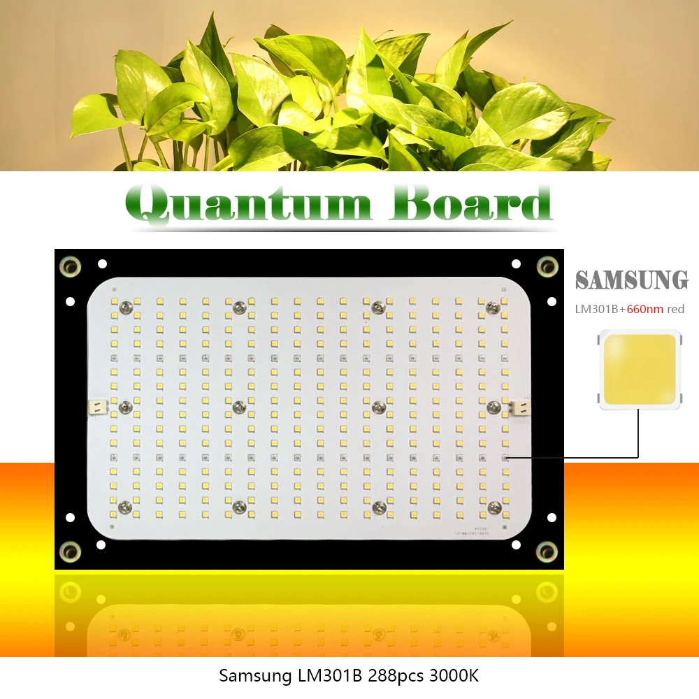 Светодиодный светильник для выращивания 120 Вт 240 Вт Квантовая доска полный спектр samsung LM301B 3000K Meanwell драйвер DIY светодиодный светильник для выращивания растений