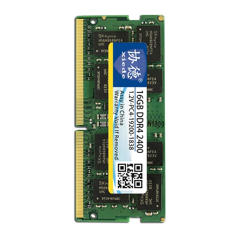 Модуль оперативной памяти ноутбука Xiede Ddr4 2400 Pc4-19200 288Pin 2400Mhz для ноутбуков