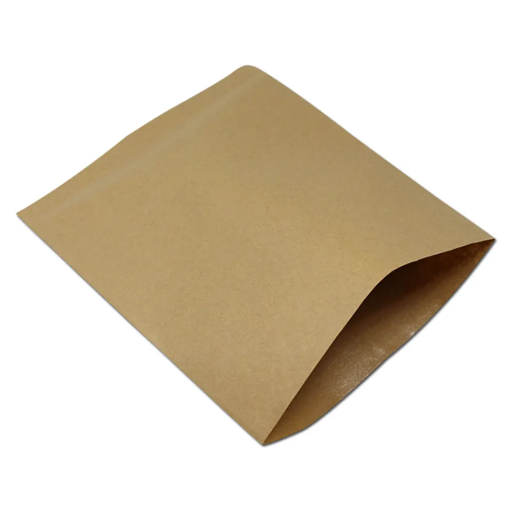 13*15cm Brown Vintage Kraft Paper Bags Greaseproof Pack Bag Party Food