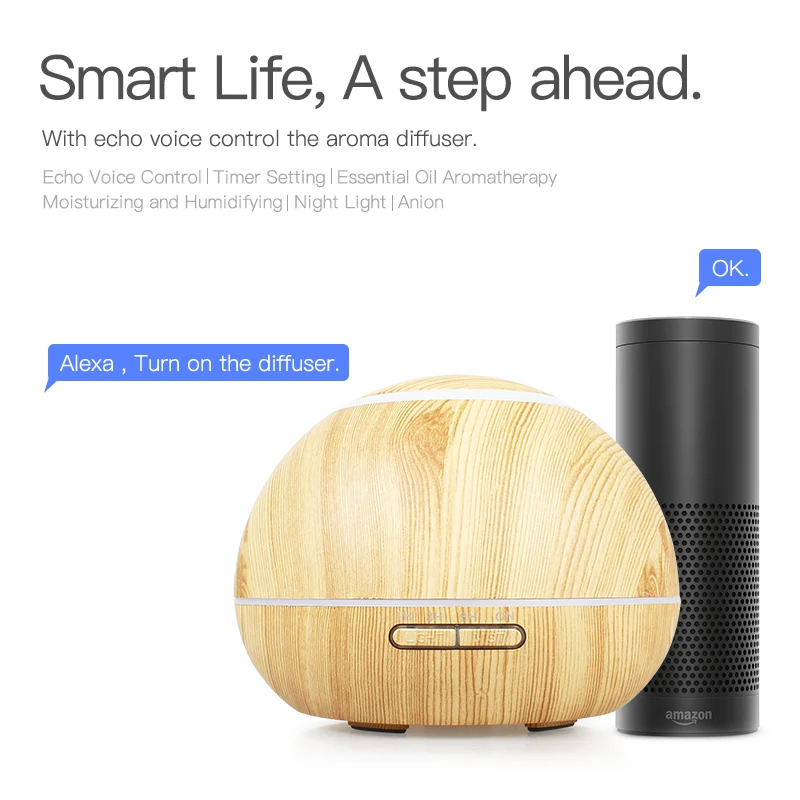 GX. Diffuser Timer Smart Wifi эфирное масло Ароматический диффузор Электрический увлажнитель