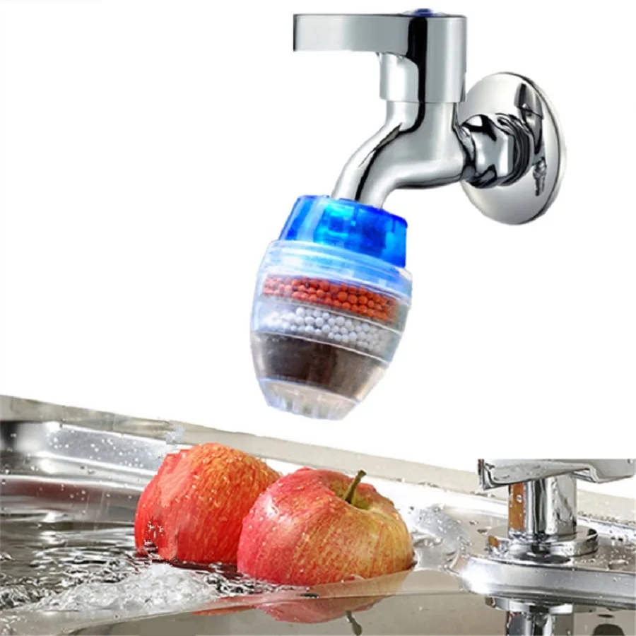 

Household Activated Carbon Water Filter Mini Kitchen Faucet Water Purifier Purifying Plant Filtration Terminal Purification Tool