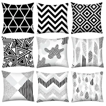 

Geometric Alack Polyester Print Pillow Case Decorative Pillowcases dakimakura Home Decorative 45 X 45cm kussensloop #J1