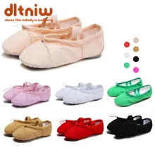 Распродажа; тапочки с мягкой раздельной подошвой для маленьких девочек; удобные хлопковые дышащие парусиновые тапочки для занятий фитнесом; танцевальные балетные туфли