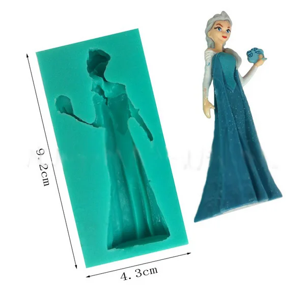 

DIY Silicone Mold Frozen Beautiful Girl Ice Fondant Cake Wedding Party Decorating Tools Kitchen Bakeware Cooking Tools FM708