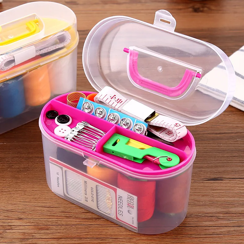 

Large Sewing Box Set Household Portable 10 Piece Set Mini Tool Sewing Thread Multi-function Sewing Kit
