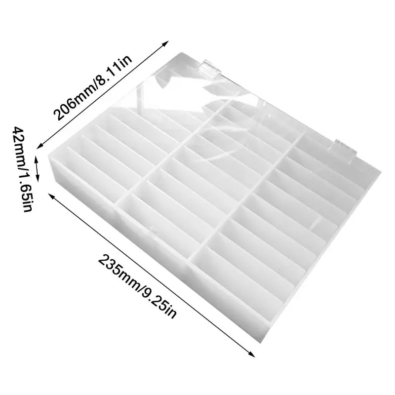 Online 235x42x206mm Gefälschte Nagel Tipps Lagerung Box 30 Fächer Nägel Kunst Dekoration Behälter Display Fall