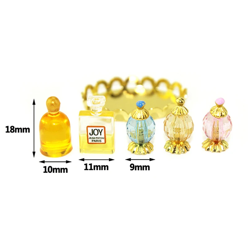 

New Mini Perfume Set Furniture Toy Match For Families Collectible Gift 1:12 Dollhouse Girls Gifts