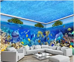 3d обои на заказ фото панорамные гигантские Мальдивы морской пейзаж весь дом стены 3d настенные фрески обои для стен 3 d