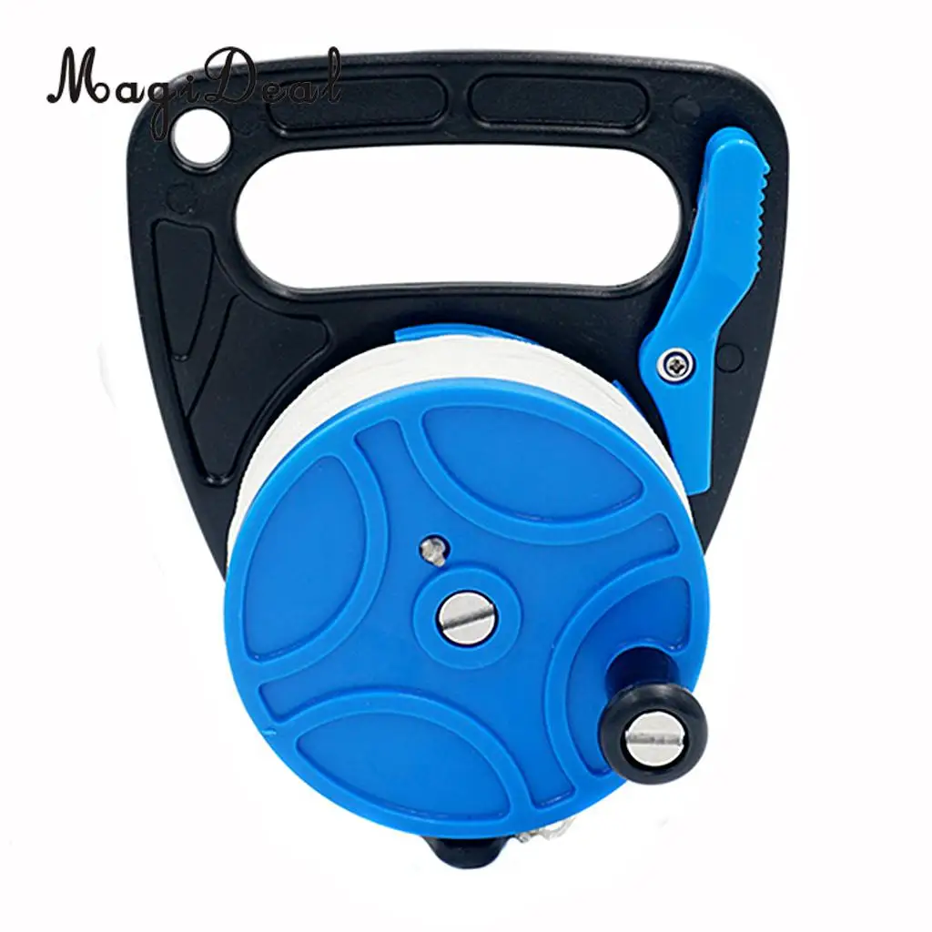 MagiDeal Portable Underwater Scuba Diving Dive Wreck Reel 272ft Line