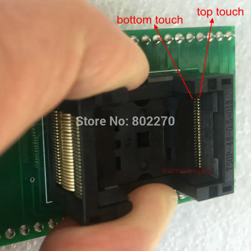 

TSOP48 adapter/ adaptor/ IC socket for 48-pin ZIF socket universal programmers