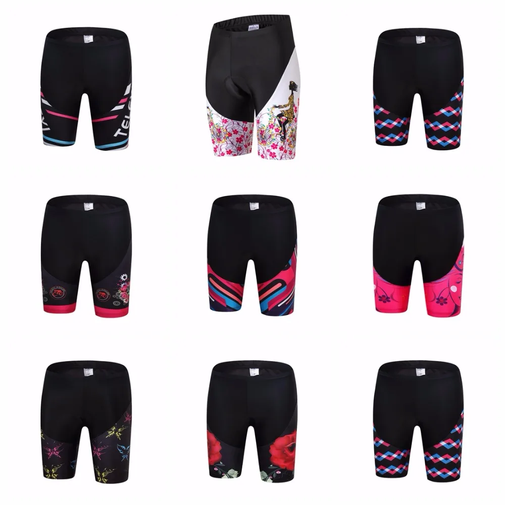 Weimomonkey shorts de ciclismo feminino, rosa, mtb, bicicleta, estrada