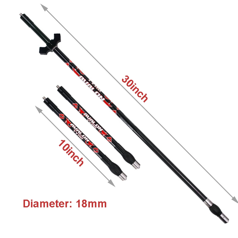 

Recurve Bow Compound Bow Balance Rod Shooting Athletics Balance bar Stabilizer with Stabilizer ball V bar Long Rod Side Rod Damp