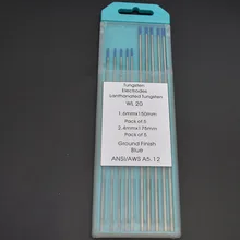 Сварочные инструменты WL20 Вольфрам Electro2% лантан WL20 TIG сварочные электроды Вольфрам электрод 1,6 мм x 150 мм+ 2,4 мм x 175 мм 10 шт./компл