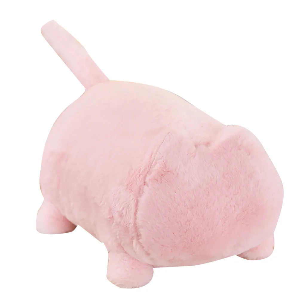 Животные кошка собака форма пледы Подушка Плюшевые игрушки хлопок мягкая офисная Подушка детский подарок милый диван домашний Декор# XTN - Цвет: Розовый