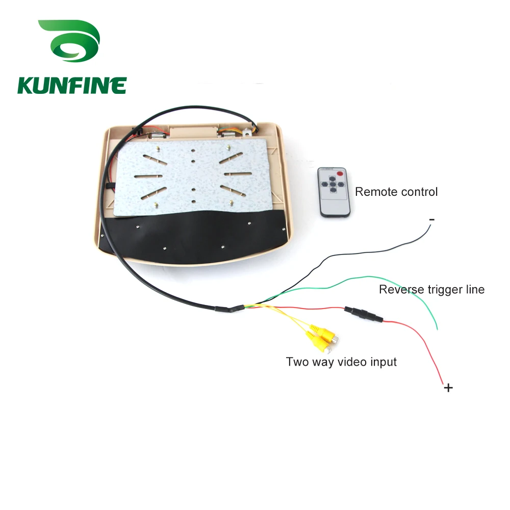 KUNFINE 9 дюймов монитор крыши автомобиля ЖК дисплей откидной вниз экран накладные Мультимедиа Видео потолок на крыше