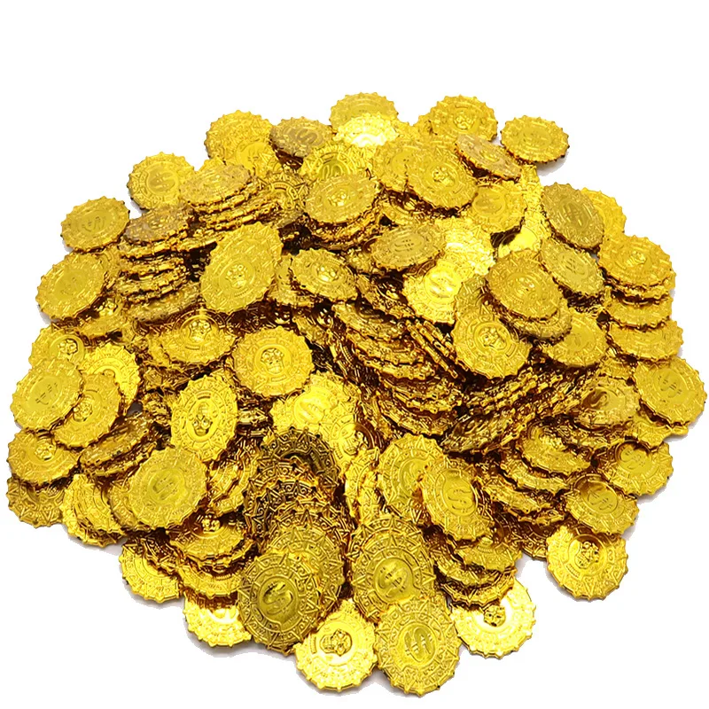 

Pirate Props 50 100 Gold Coins Activity Simulation Coins To Catch Fake Game Generation Chips