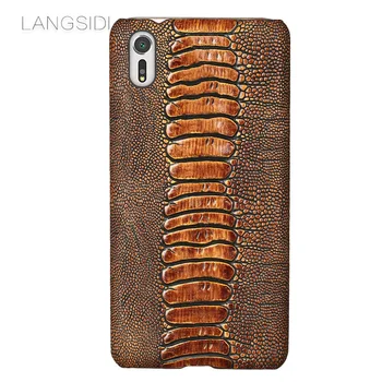 

Vintage Leather case for Sony Xperia XZ2 XZ1 Premium XA1 Plus XZ2 Ostrich Foot leather case Shell For Sony XA2 ultra Z5 PLUS