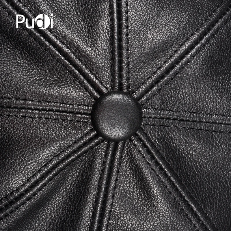 Кепка газетчика Pudi из натуральной кожи для мужчин и женщин зимние бейсболки