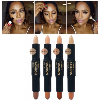 

120pcs MYG Fashion Stick Contour Bronzer 2 in 1 Double Highlight Stick Makeup Face Matte Cream Conceal Repair Shadow Pen DHL