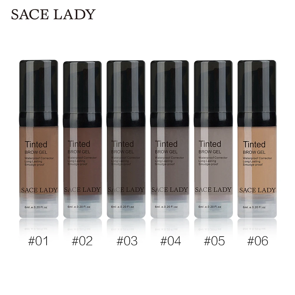 

SACE LADY Makeup Eyebrow Enhancer Makeup Waterproof Eye brow Long Lasting Cosmetics Gel Eyebrow Black Brown Grey Pigment Tint