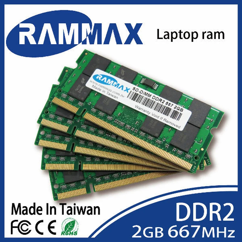 Новинки герметичные SO-DIMM 667 МГц/PC2-5300 Ноутбук ddr2 Оперативная память 2 ГБ/200-контактный работы для всех AMD/Материнские платы Intel из Тетрадь