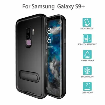

100pcs/lot For Samsung Galaxy S9 / S9 Plus/ S8 /S8 Plus Diving Underwater Redpepper IP68 Waterproof Case PC TPU Cover with Stand
