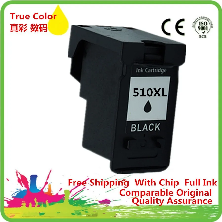 Чернильный картридж для принтера тонер для Canon PG-510 PG-510XL PG 510 510XL PG510 PG510XL CL 511 Pixma iP2700 iP2702 MP240 MP250 MP252 - Цвет: 1BK