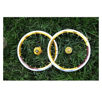 

Folding Bike Wheel K-fun 14inch 4 Bearing Hub 9T 10T 20 Hole Wheel Set Lp Spokes Tyre Cushion For sm art 412 410 Modified Parts
