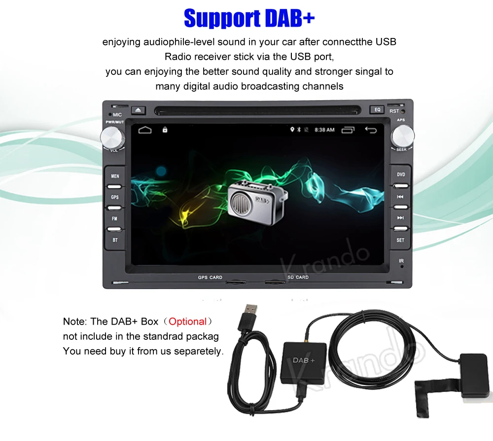 Cheap Krando 7" Android 9.0 car navigation for Passat B5 For Golf 4 For Polo FOR Bora audio radio gps dvd player multimedia system 10