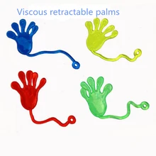 Random color Sticky palm 10Pcs Kids Sticky Hands Palm Party Favor Toys slime Viscous Climbing Novelties