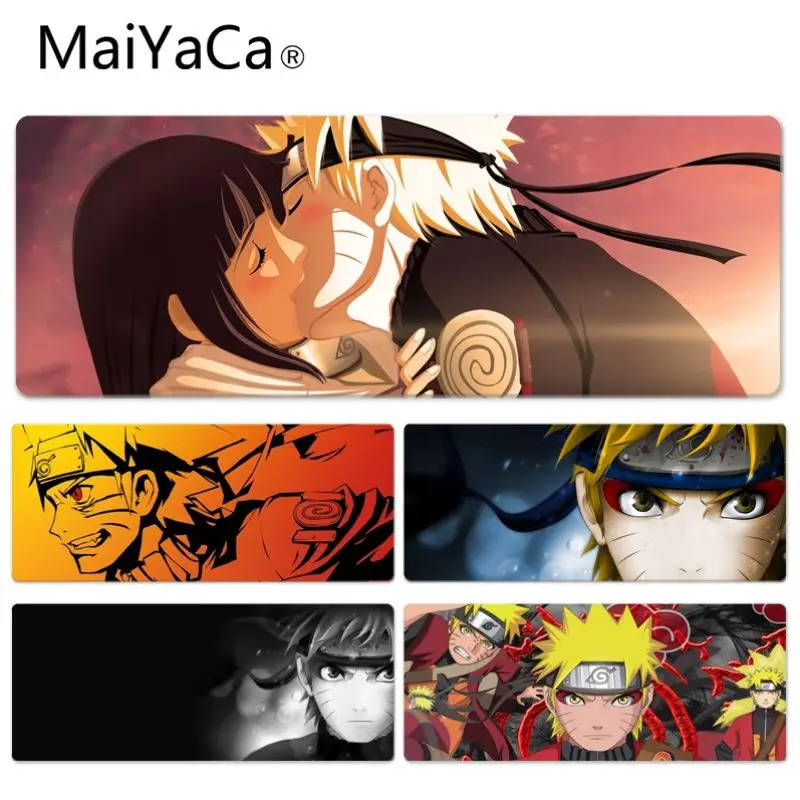 

MaiYaCa Cool New Anime Naruto Large Lockedge Mouse pad PC Computer mat Professional Mouse pad Custom
