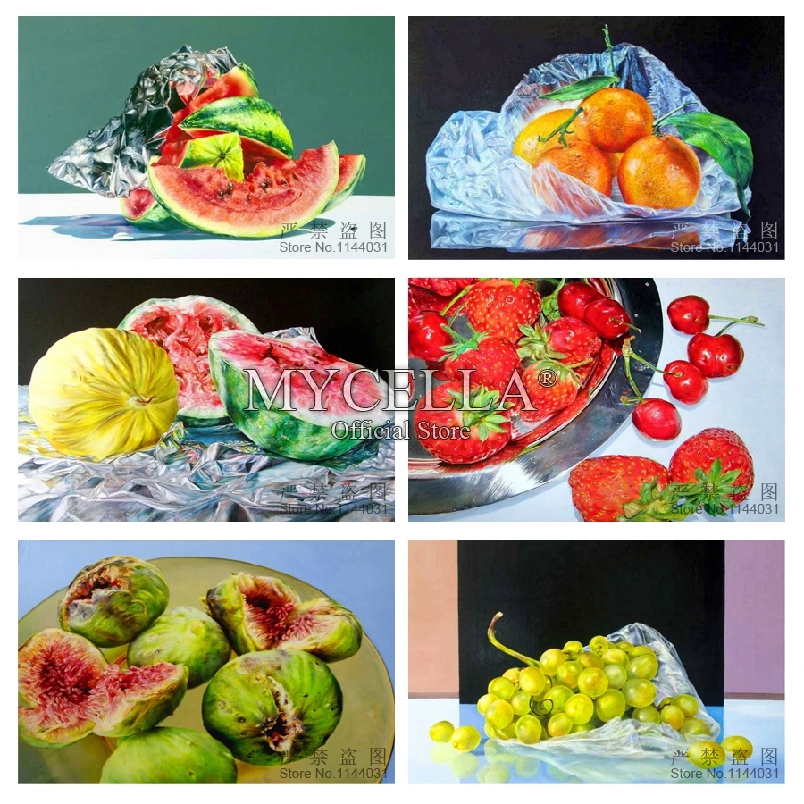 5D Diy Diamond Painting Watermelon Grape Full Round Rhinestone Embroidery Needlework Cross Stitch Crafts Home Decor | Дом и сад