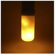 10 x E27 E26 E14 2835 Светодиодный эффект пламени огня лампочки 5 Вт творческие огни мерцающие атмосферная декоративная лампа