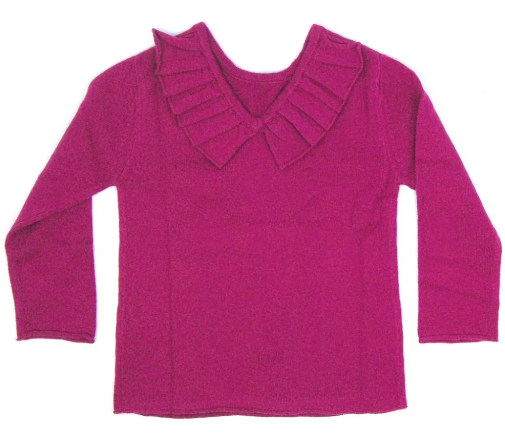 Children's Clothing Sweaters Cashmere Warm Soft Knitted Babys Pullovers Ruffles Crewneck V-Neck Red Sweater Girl Italy Design Children's Clothing Sweaters Cashmere Warm Soft Knitted Babys Pullovers Ruffles Crewneck V-Neck Red Sweater Girl Italy Design