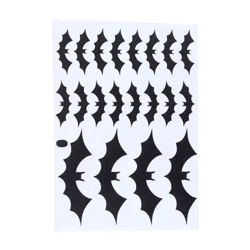 

W 20Pcs/Set BATS Halloween Bat Decal Sticker Vinyl Wall Art Child Room Window Wall Sticker Home Decor Vinilos Paredes Infantiles
