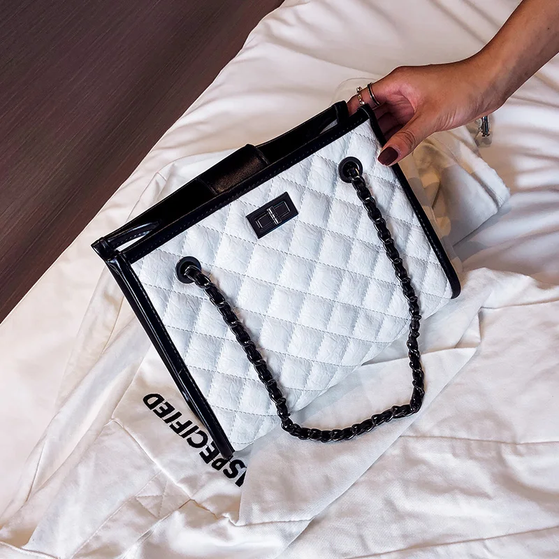 

Free shipping, 2019 new handbags, Korean version women bag, fashion diamond lattice woman bag, trend composite shoulder bag.