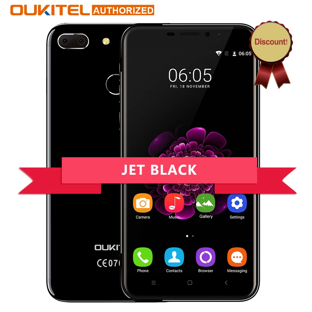 Цена за Oukitel jet black u20 плюс android 6.0 4 г мобильный телефон 5.5 дюймов IPS FHD MTK6737T Quad Core 13MP Dual Lens 2 ГБ + 16 ГБ смартфон Цена за Oukitel jet black u20 плюс android 6.0 4 г мобильный телефон 5.5 дюймов IPS FHD MTK6737T Quad Core 13MP Dual Lens 2 ГБ + 16 ГБ смартфон