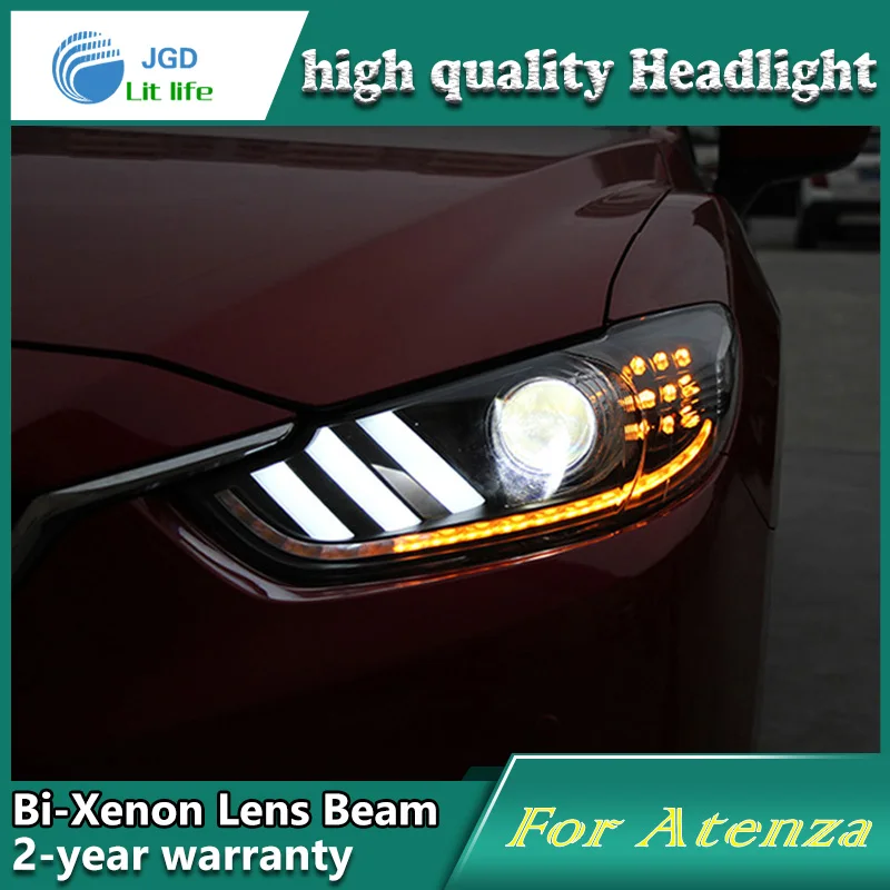 Car Styling Head Lamp case for Mazda6 Aenza Headlights Mazda 6 LED