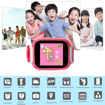 

Waterproof kids Smart watch children smartwatch Kids Anti-lost Location Sim Phone Waterproof Baby LBS Positioning Tracker Watch