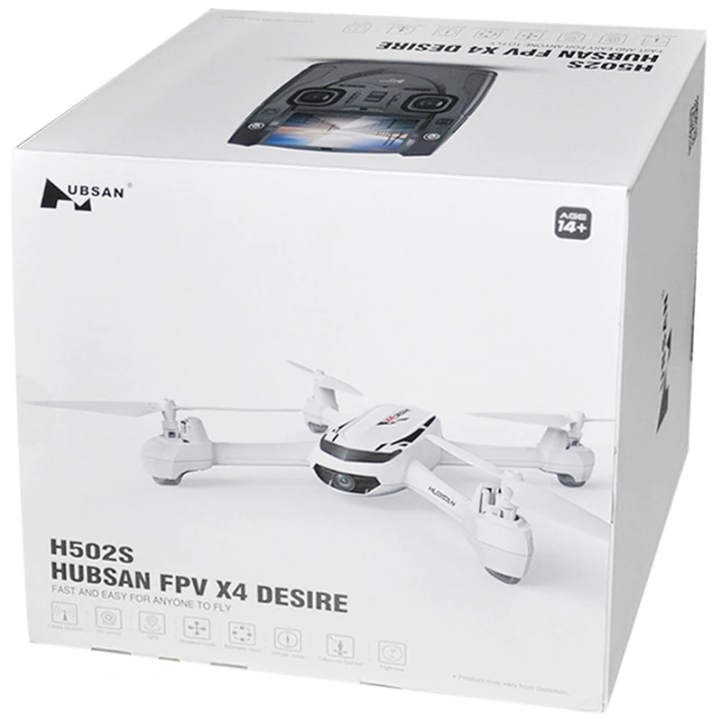 Получите дополнительный аккумулятор) HUBSAN FPV X4 DESIRE H502S 5,8G FPV с 720 P HD камерой gps высота один ключ возврат без головы