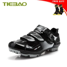 Tiebao, обувь для горного велосипеда, мужская, дышащая, MTB, обувь для велоспорта, искусственная кожа, верх, противоскользящие, мужские, s Sapatilha Ciclismo, велосипедные, гоночные кроссовки