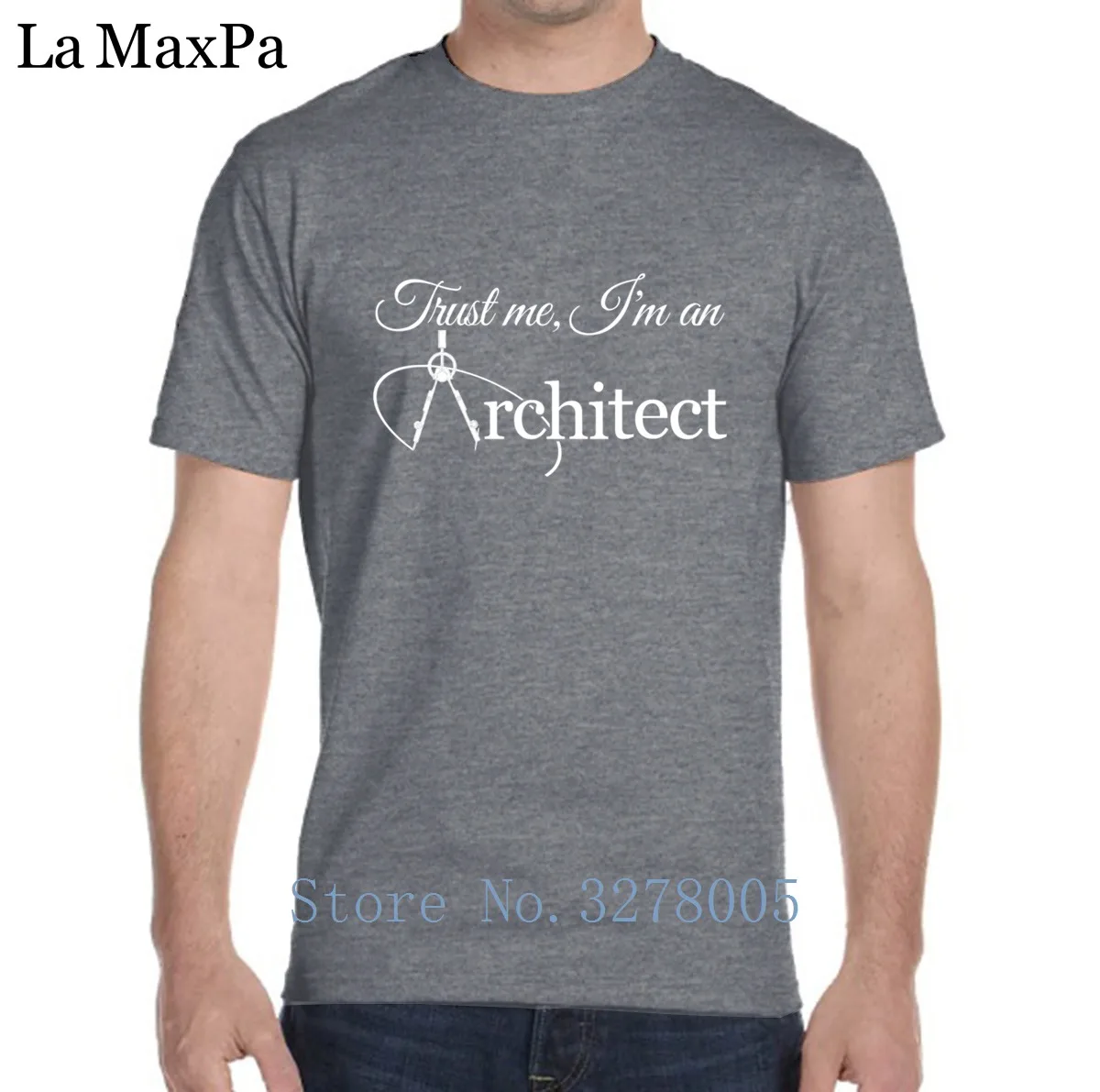 Футболка на заказ повседневная одежда Trust Me I'm An Architect Мужская футболка Kawaii 100%